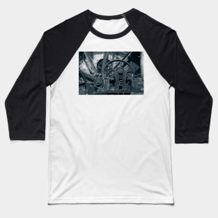 Old Metal Texture Baseball T-Shirt